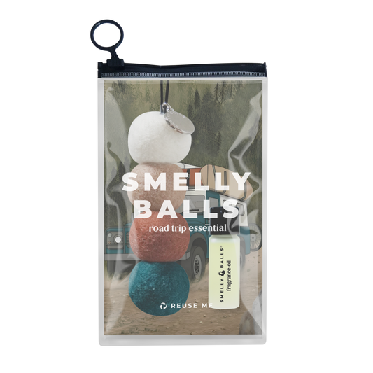 Turquoise air freshener with new car fragrance
