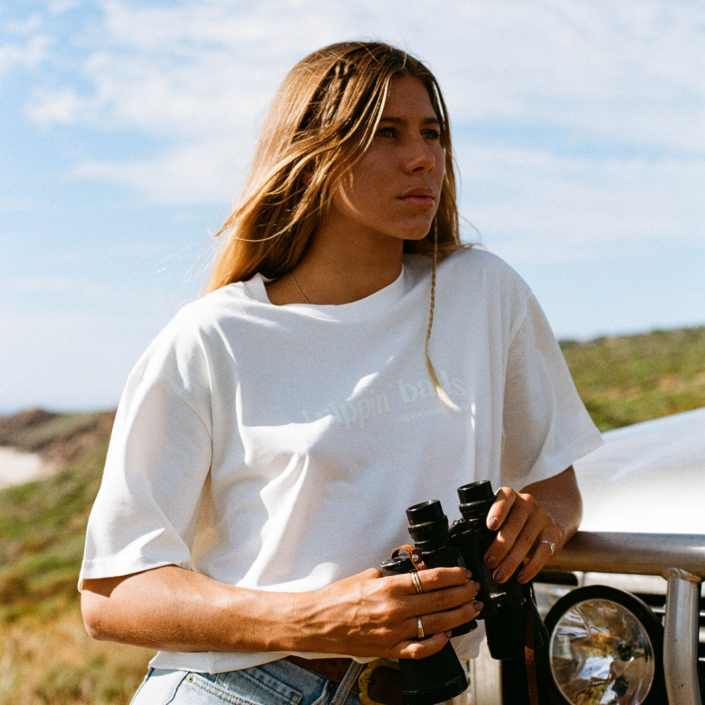 Unisex Trippin' Balls Tee - Salty White