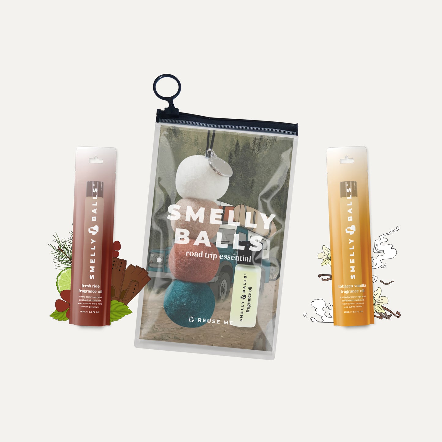 Sleek Earthy Car Air Freshener