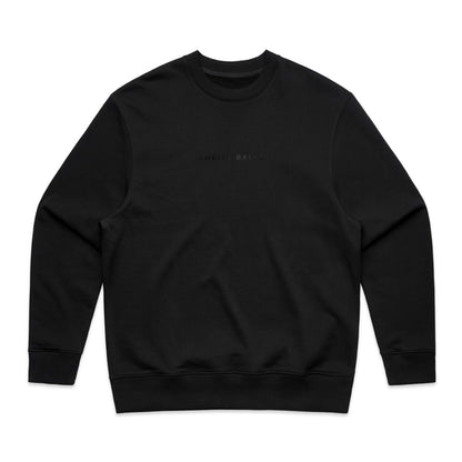 A black crewneck sweatshirt
