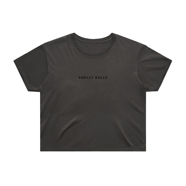 Women’s Basic Crop Tee - Onyx Ash