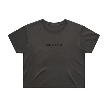 Women’s Basic Crop Tee - Onyx Ash